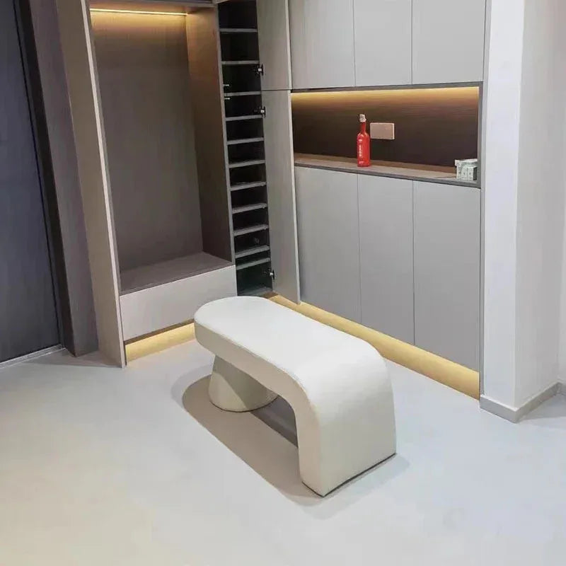 Luxury Lambswool Shoe Changing Stool