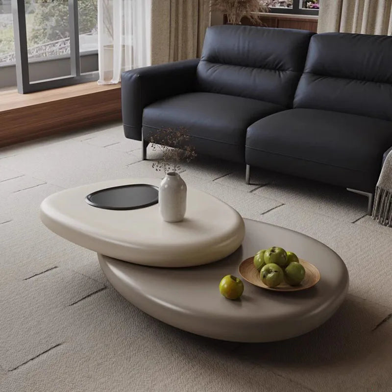 Milano Luxe Coffee Table – Premium Metal & Wood, Alien-Inspired Design