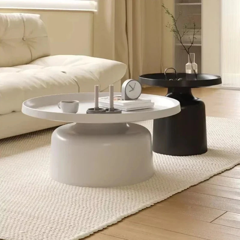 Sleek & Elegant Nordic Round Coffee Table – Sustainable & Stylish