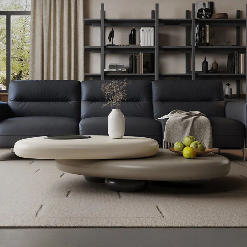 Milano Luxe Coffee Table – Premium Metal & Wood, Alien-Inspired Design