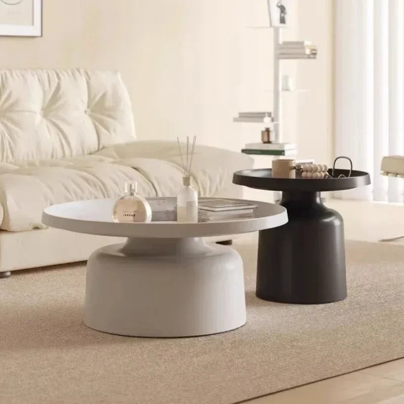 Sleek & Elegant Nordic Round Coffee Table – Sustainable & Stylish