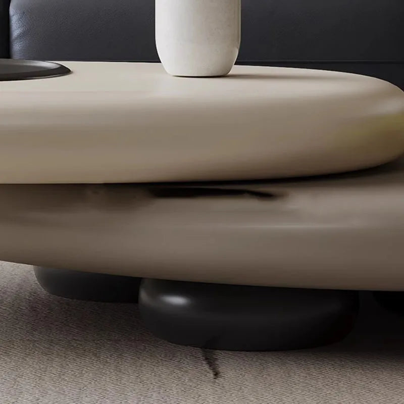 Milano Luxe Coffee Table – Premium Metal & Wood, Alien-Inspired Design