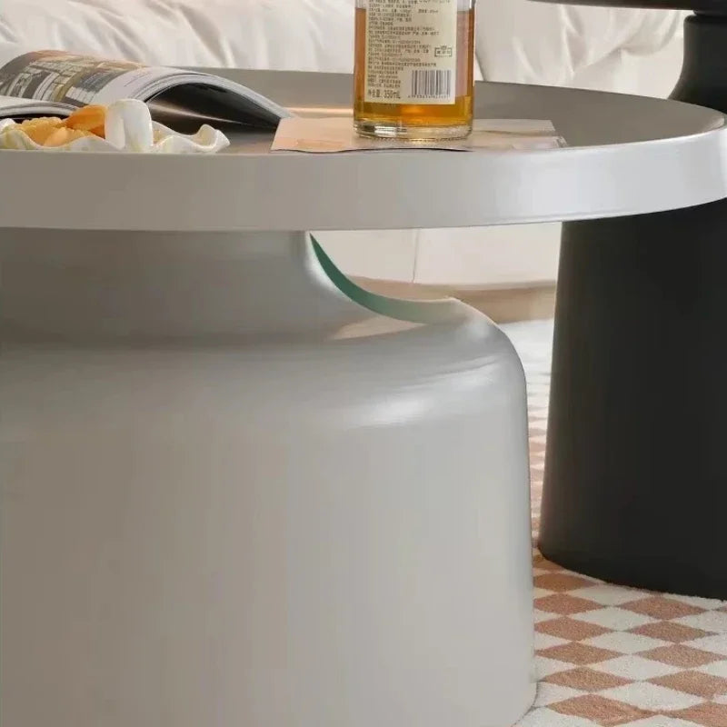 Sleek & Elegant Nordic Round Coffee Table – Sustainable & Stylish