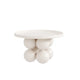 Sleek Aurelle Round Coffee Table – Premium Stainless Steel with Smooth Finish
